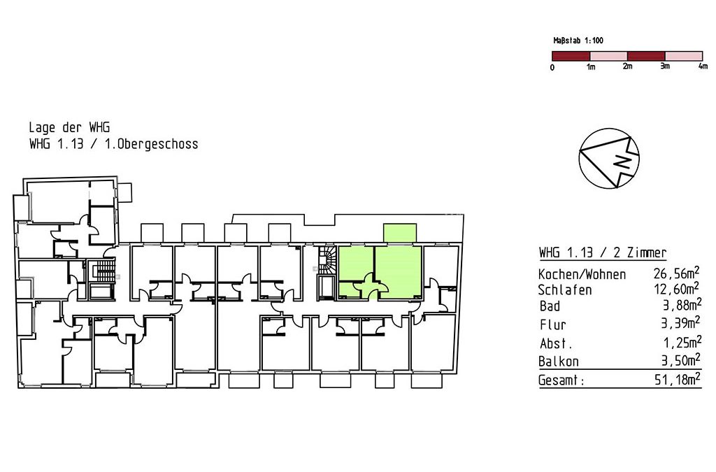 Projekt Hamburg-Altona Lage der Wohnung