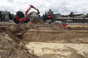 Baustelle zum Neubau eines Seniorenwohnheims in Wathlingen