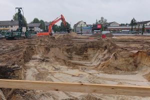 Baustelle zum Neubau eines Seniorenwohnheims in Wathlingen